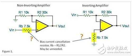 運算放大電路偏置電流消除電阻，真的需要它們嗎？