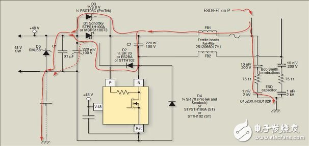 以太網供電浪涌保護電路設計方案詳解