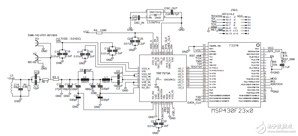 揭秘RFID與NFC收發(fā)連接器電路 —電路圖天天讀(97)