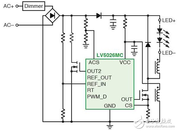 照明AC-DC LED驅(qū)動(dòng)電源電路精析 —電路圖天天讀(129)
