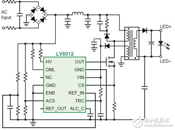 照明AC-DC LED驅(qū)動(dòng)電源電路精析 —電路圖天天讀(129)