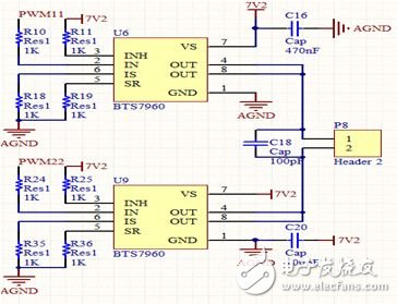 圖4 驅(qū)動模塊電路設(shè)計(jì)
