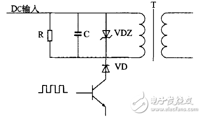 圖2 RCD浪涌電壓吸收回路