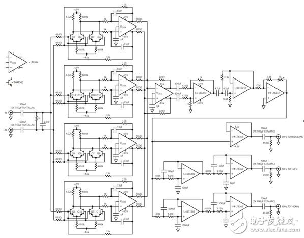 圖 16：改進(jìn)的放大器提供差分輸入和 80dB 增益。