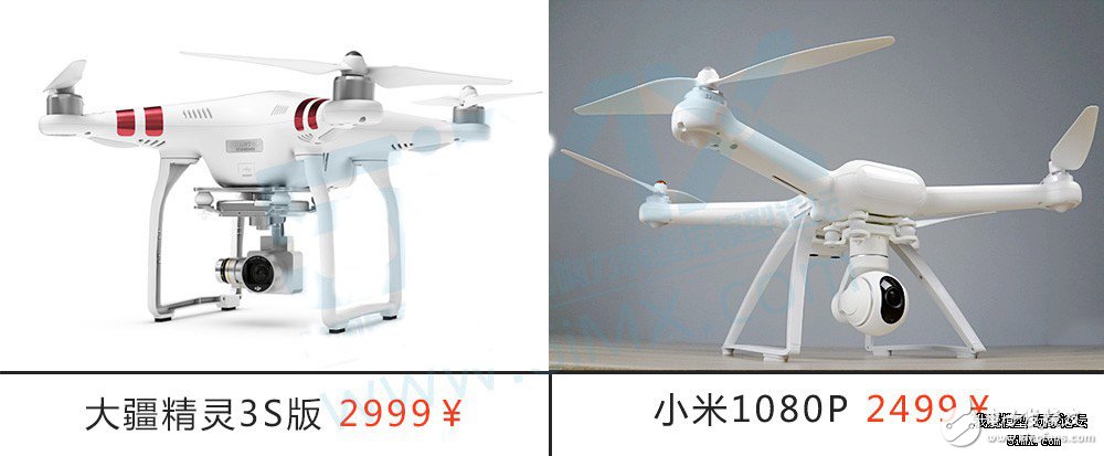 小米無人機對比精靈3s拆解 大疆“門徒”表現(xiàn)如何？