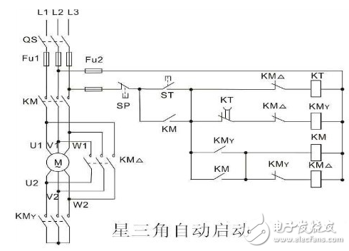 圖：星三角啟動電路圖
