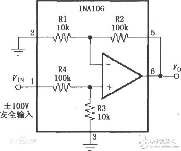 具有輸入保護(hù)的電壓跟隨器原理圖-電壓跟隨器的作用