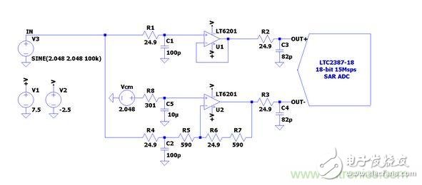 LTC2387-18轉(zhuǎn)換器電路圖