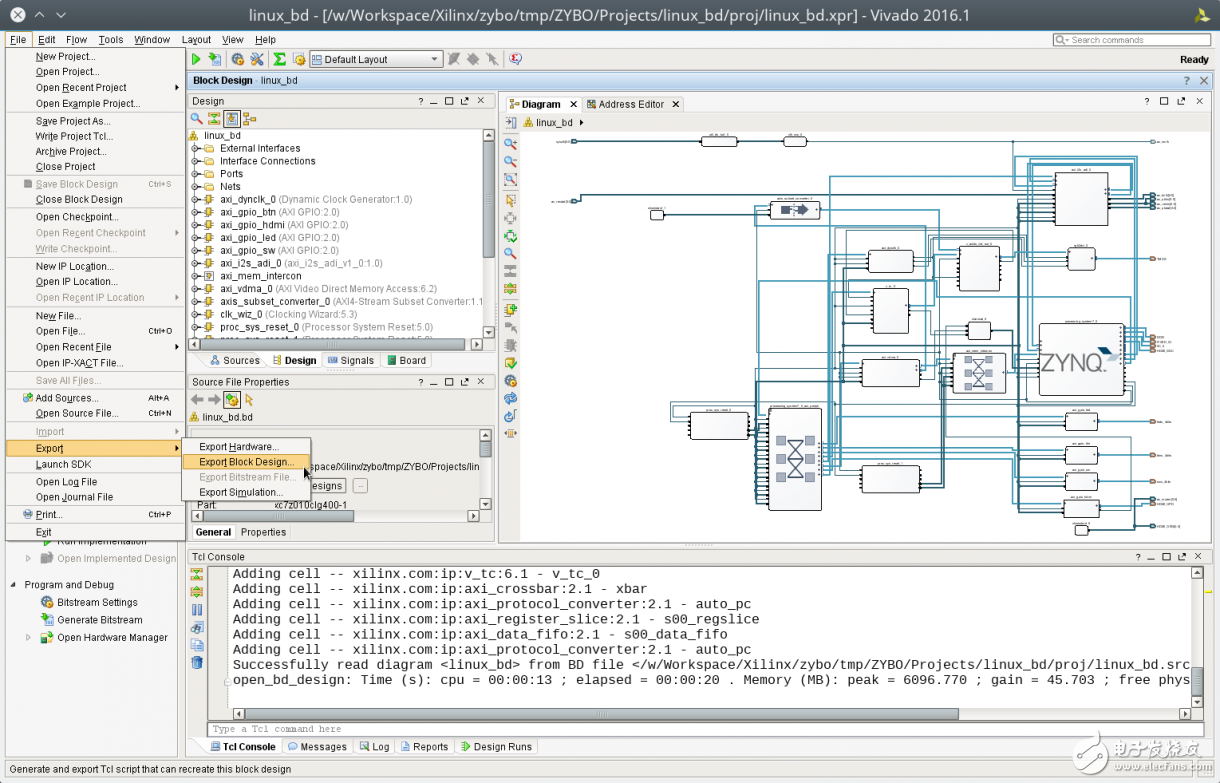 Zybo Board 開發(fā)記錄: 升級(jí)Digilent提供的設(shè)計(jì)檔