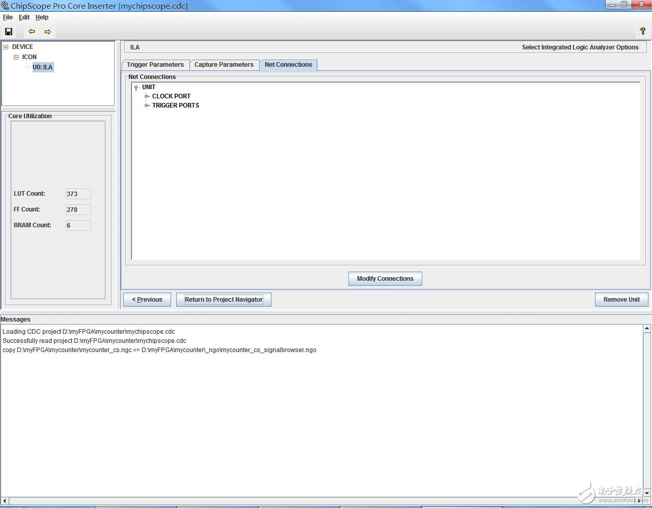 在ISE中直接調(diào)用chipscope進(jìn)行在線邏輯分析（3）