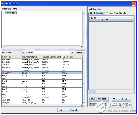 時(shí)鐘網(wǎng)表連接界面