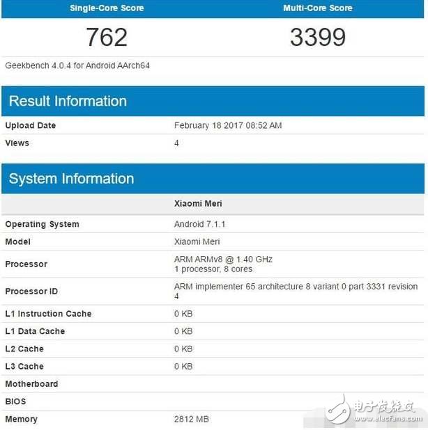 比小米6驚艷？小米新機(jī)被跑分網(wǎng)站曝光，搭載安卓7.1，還有超聲波指紋？