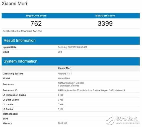 向小米6看齊，小米新機(jī)配置首曝光，搭載自主研發(fā)處理器性能逆天