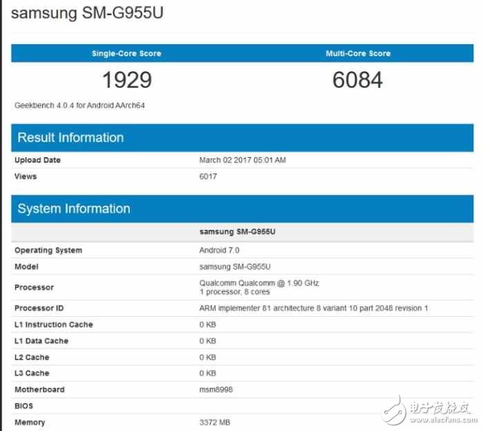 三星Galaxy S8跑分曝光，或許超越華為mate 9，成為新一代的安卓機(jī)皇