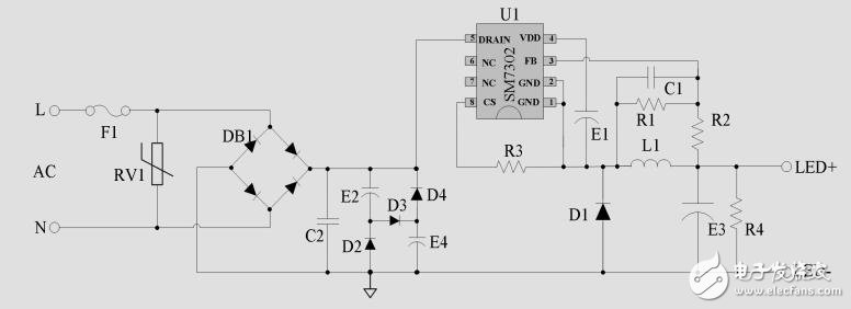SM7302芯片12W-18W-240mA高壓、非認(rèn)證、PPFC_LED電源方案測(cè)試報(bào)告