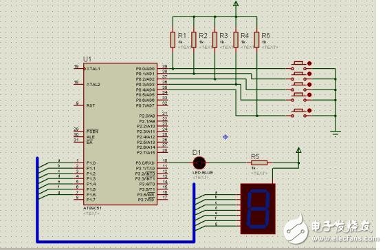 基于proteus按鍵實(shí)現(xiàn)數(shù)碼管顯示HELLO