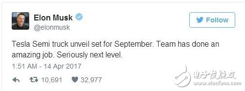 特斯拉宣布將在9月發(fā)布首款電動(dòng)大卡車！科技怪獸來了