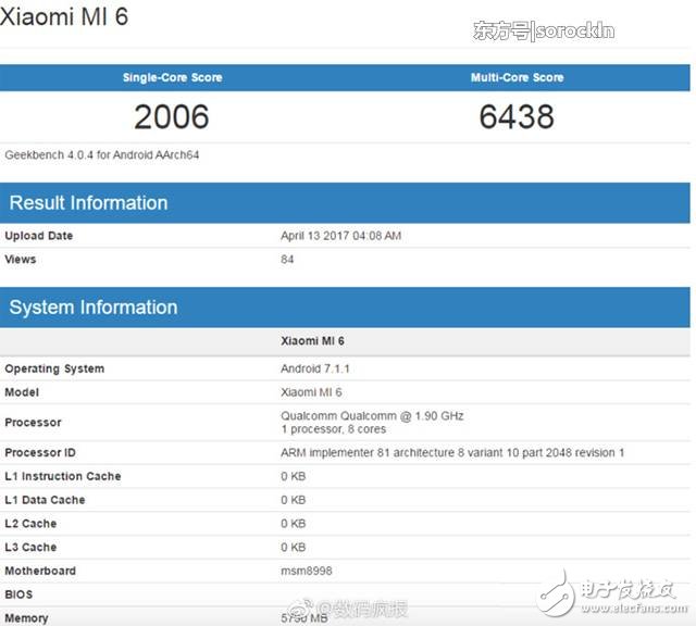 小米6將有珊瑚藍(lán)版，跑分完爆三星s8，性能強(qiáng)悍不失美感！