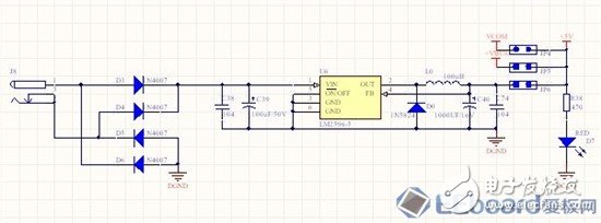 LM2596締造平民價(jià)格的M3控制板5V電源方案