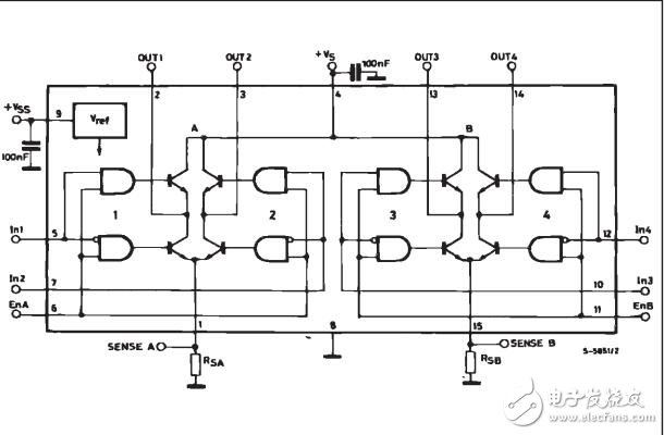 LN298電機(jī)驅(qū)動芯片