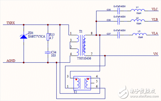 集中器側(cè)硬件原理圖設計