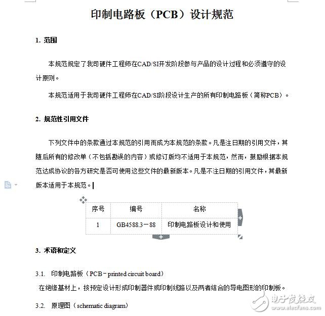 PCB設計規(guī)范