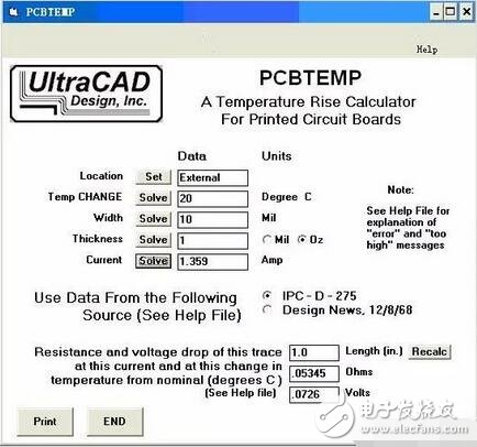 在PCB設(shè)計種線寬與銅鉑厚度和電流之間的關(guān)系