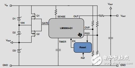 汽車12、24V電池輸入保護參考設計