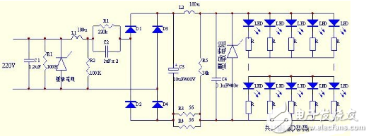 電容降壓型LED驅(qū)動(dòng)電路詳細(xì)解析