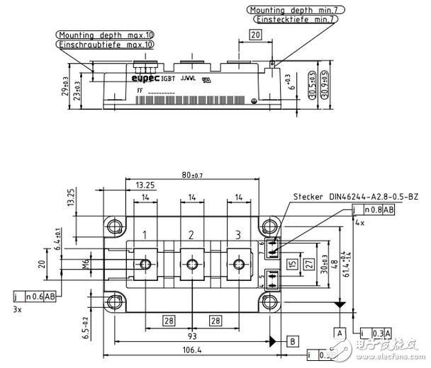 散熱管理設(shè)計(jì)方面，通過采用封裝的熱模擬技術(shù)，優(yōu)化了芯片布局及尺寸，從而在相同的ΔTjc條件下，成功實(shí)現(xiàn)了比原來高約10％的輸出功率。