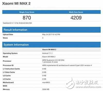小米MAX2最新消息：小米MAX2發(fā)布會即將開始，小米MAX2跑分和核心配置泄露