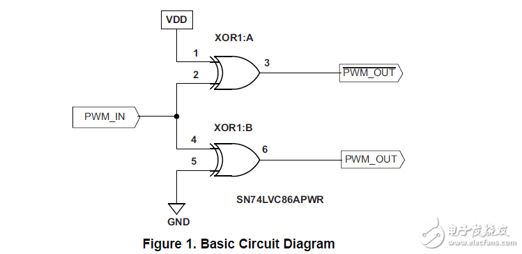 將單路PWM輸入信號轉(zhuǎn)換成雙線輸入信號