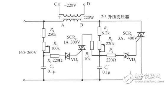 雙向可控硅觸發(fā)電路設(shè)計(jì)，雙向可控硅組成的交流穩(wěn)壓器電路