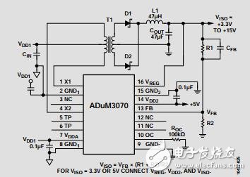 集成反饋功能的隔離式開關(guān)穩(wěn)壓器