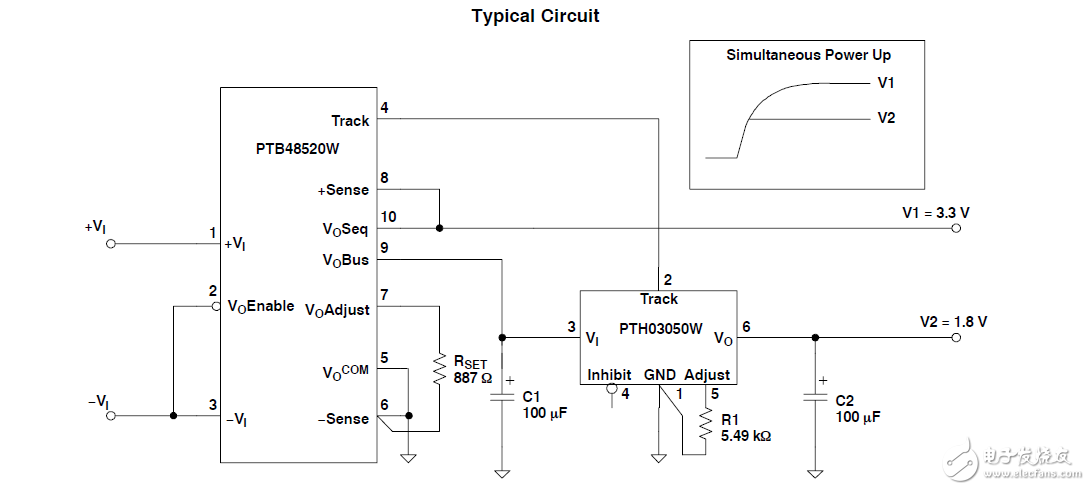 25A48V輸入隔離式直流/直流轉(zhuǎn)換器與自動跟蹤測序