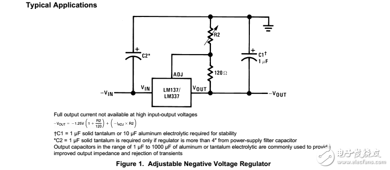 LM337-n/LM137可調(diào)三端負(fù)電壓穩(wěn)壓器