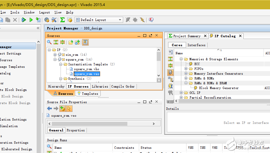 一文詳解Vivado調(diào)用ROM IP core設計DDS