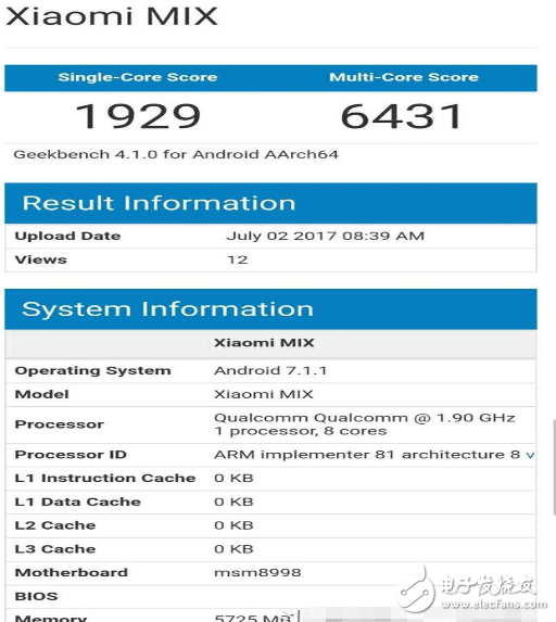 小米6遲遲不現(xiàn)貨另有原因？小米MIX 2亮相跑分平臺
