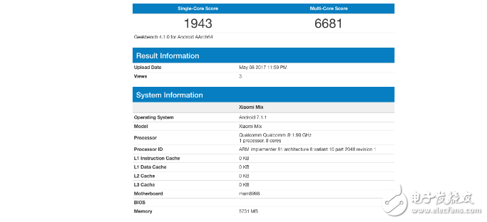 小米mix2什么時候上市?小米mix2最新消息:小米mix2跑分曝光,又一款小米全面屏神機(jī)來襲
