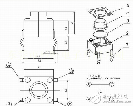按鈕開關(guān)（英文名稱：push-button switch）是指利用按鈕推動(dòng)傳動(dòng)機(jī)構(gòu)，使動(dòng)觸點(diǎn)與靜觸點(diǎn)按通或斷開并實(shí)現(xiàn)電路換接的開關(guān)。按鈕開關(guān)是一種結(jié)構(gòu)簡單，應(yīng)用十分廣泛的主令電器。在電氣自動(dòng)控制電路中，用于手動(dòng)發(fā)出控制信號(hào)以控制接觸器、繼電器、電磁起動(dòng)器等。按鈕開關(guān)的結(jié)構(gòu)種類很多，可分為普通撳鈕式、蘑菇頭式、自鎖式、自復(fù)位式、旋柄式、帶指示燈式、帶燈符號(hào)式及鑰匙式等，有單鈕、雙鈕、三鈕及不同組合形式