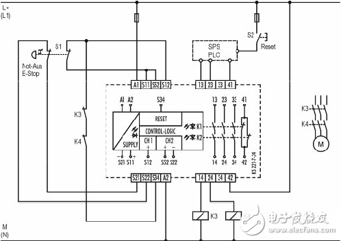 安全繼電器工作原理、接線圖、使用方法