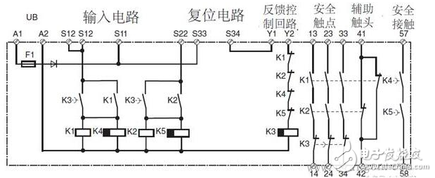 安全繼電器工作原理、接線圖、使用方法