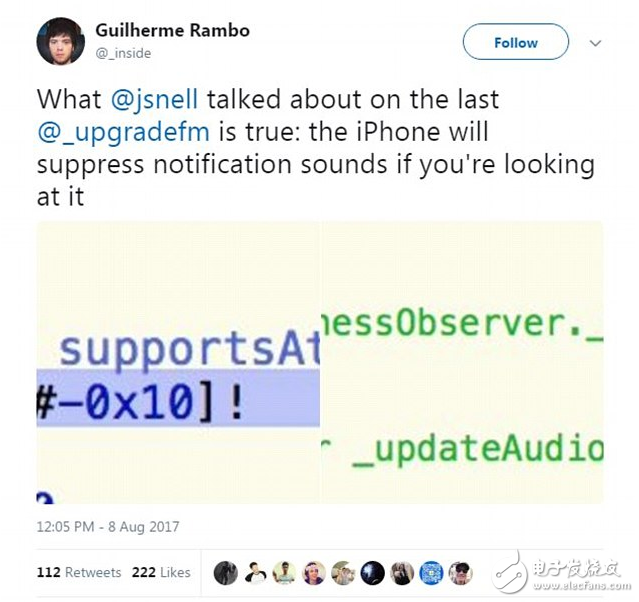 IPhone 8 再曝新功能：“看”手機即可靜音