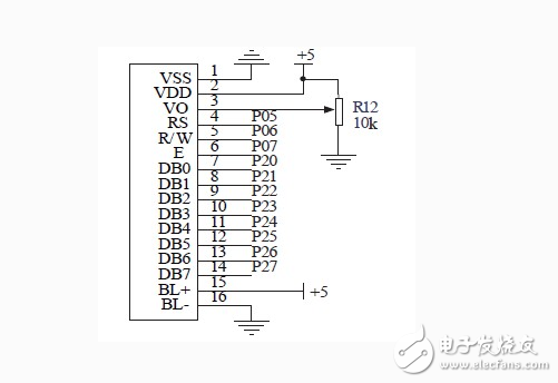 lcd1602中文資料分享：lcd1602接線圖_lcd1602與單片機連接圖
