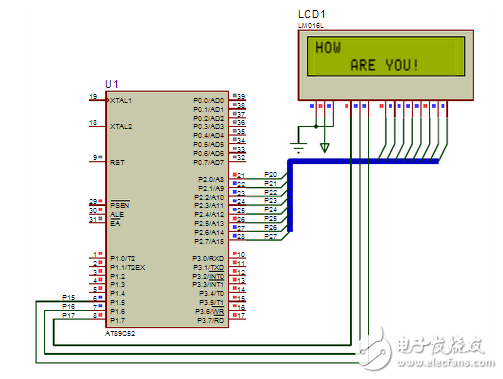 lcd1602中文資料分享：lcd1602接線圖_lcd1602與單片機連接圖