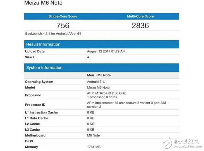 別逗了！魅族魅藍(lán)Note6搭載聯(lián)發(fā)科P20+2G RAM