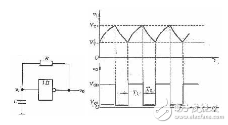 施密特觸發(fā)器的作用_施密特觸發(fā)器的應(yīng)用_用TTL門構(gòu)成的施密特觸發(fā)器