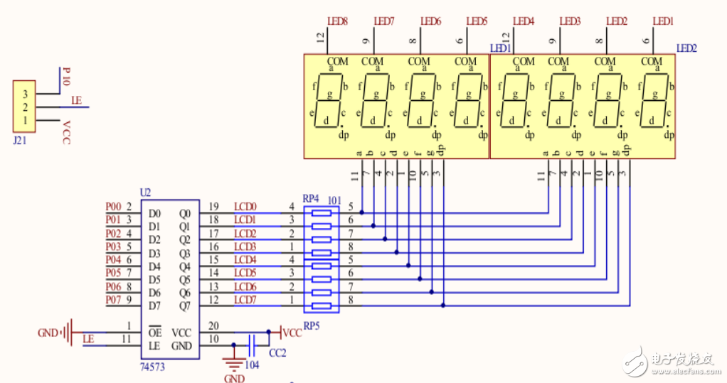 單片機開發(fā)儀-數(shù)碼管動態(tài)顯示實驗PPT