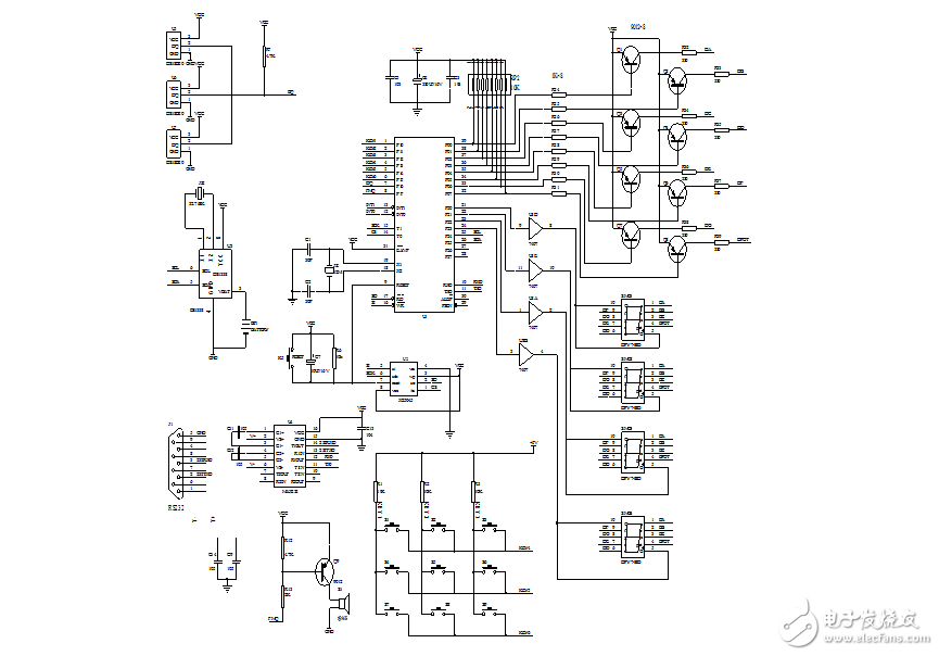 基于AT89C51單片機(jī)的溫度檢測仿真系統(tǒng)及源程序代碼