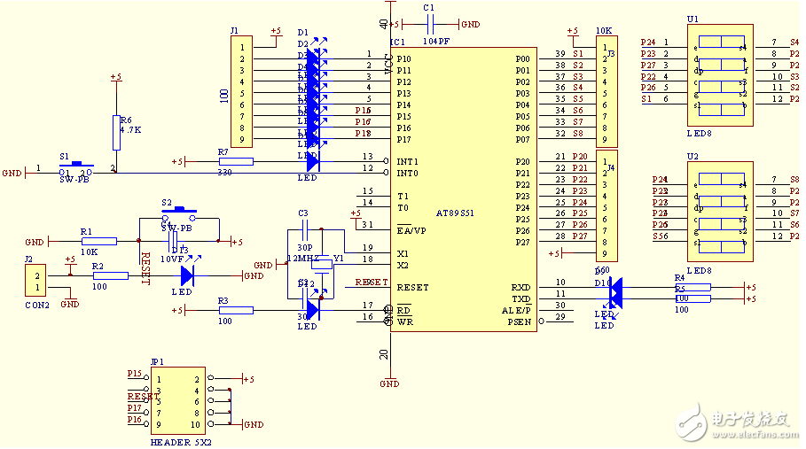 單片機(jī)自動控制交通燈及時(shí)間顯示資料
